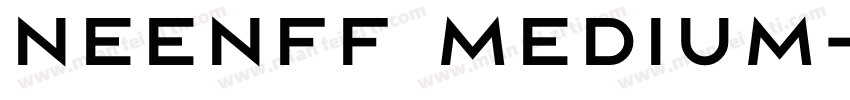 neenff Medium字体转换